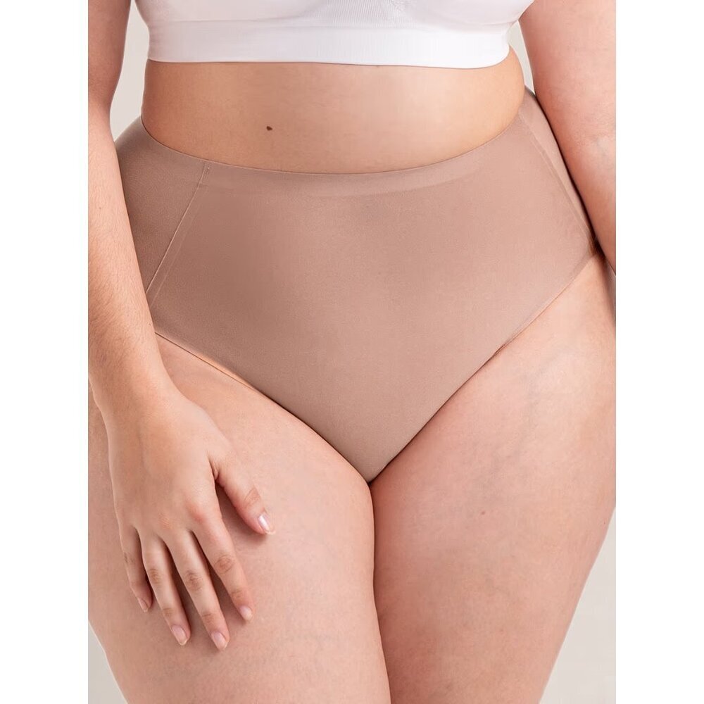 Shapermint Truekind Womens Size 0-14 Seamless Stretch‎ Mid-Waist Brief Nude 1997